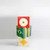 Totem carton empilables 4 faces 3 cubes