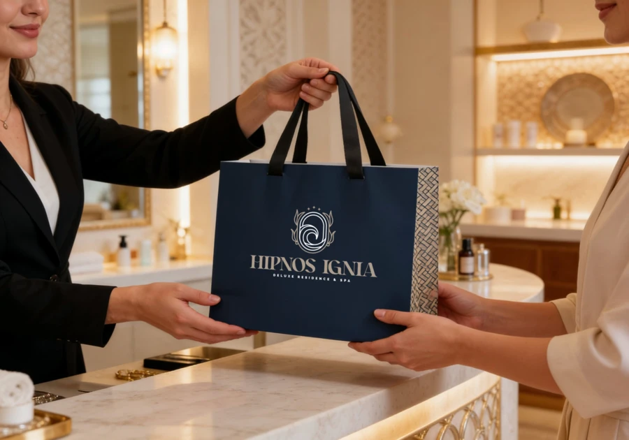 Bolsa de papel premium personalizada 2