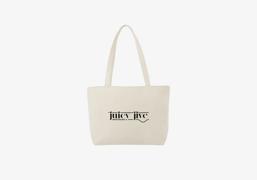 Bolsa tote de algodón con cremallera Ningbo 15L