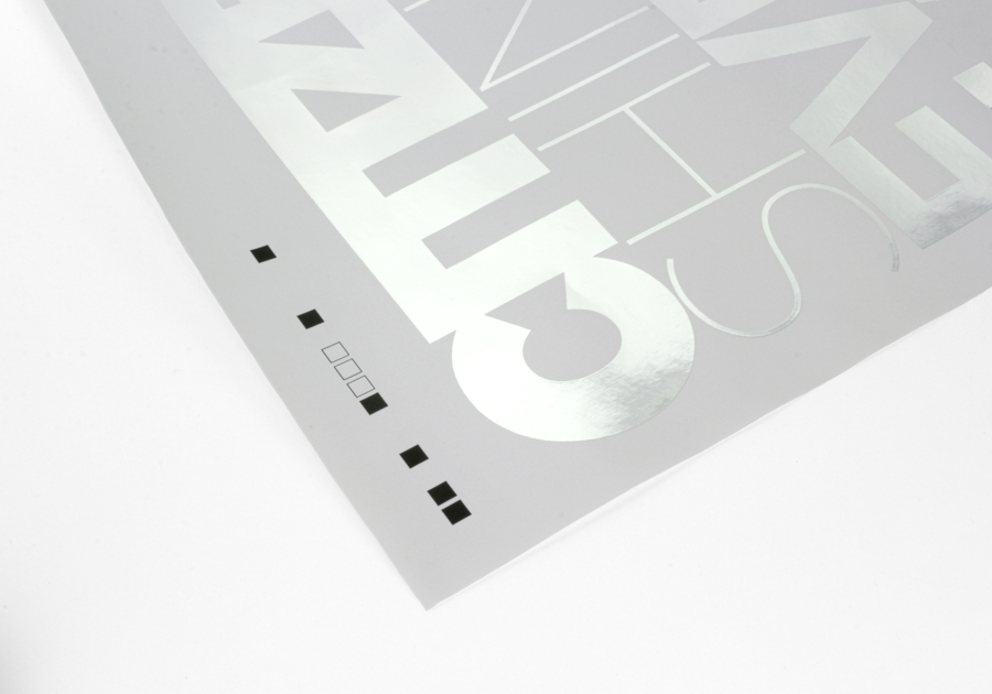 Póster acabados especiales - Stamping caliente - plata brillante - zoom