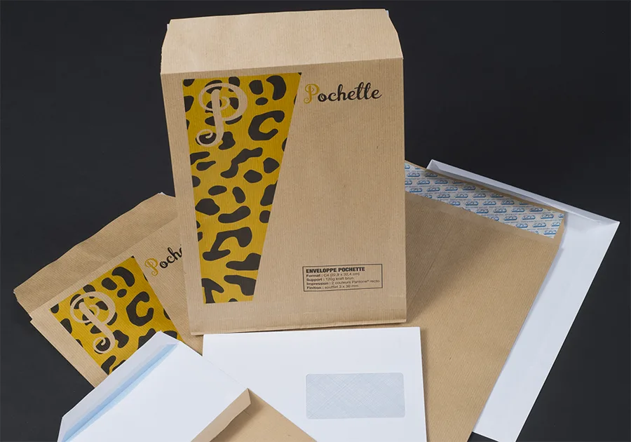 Enveloppe type pochette multiple