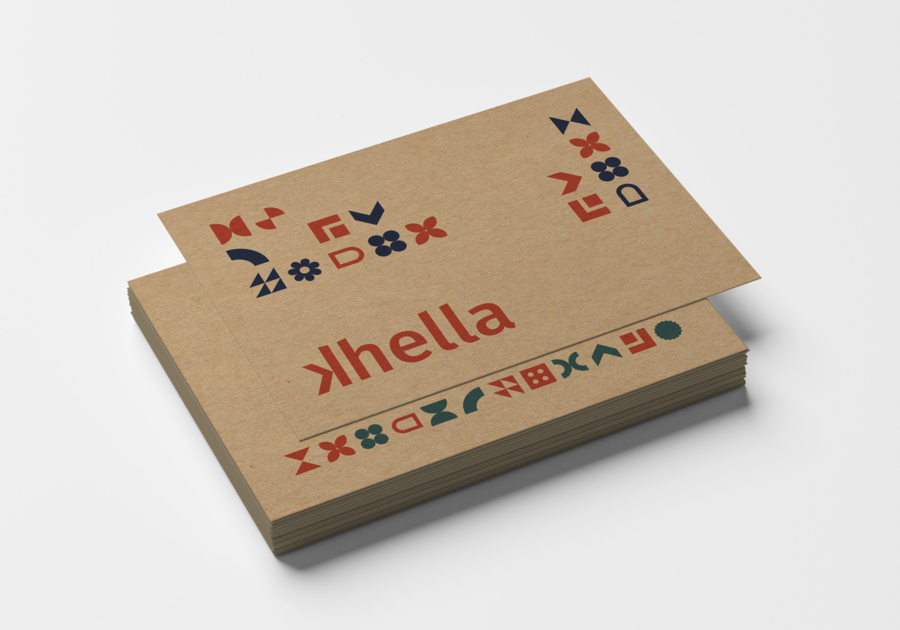 Tarjeta de presentación kraft khella