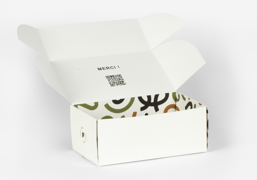 Caja de solapa rectangular