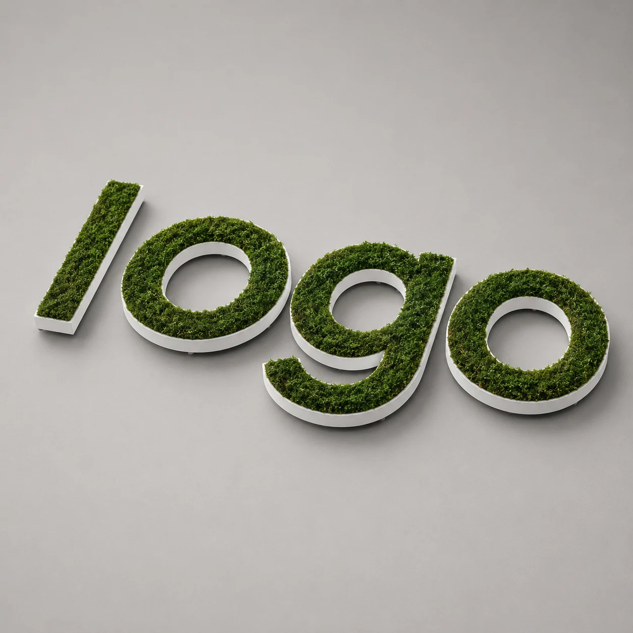 Lettre et logo bois avec vegetal naturel 18mm