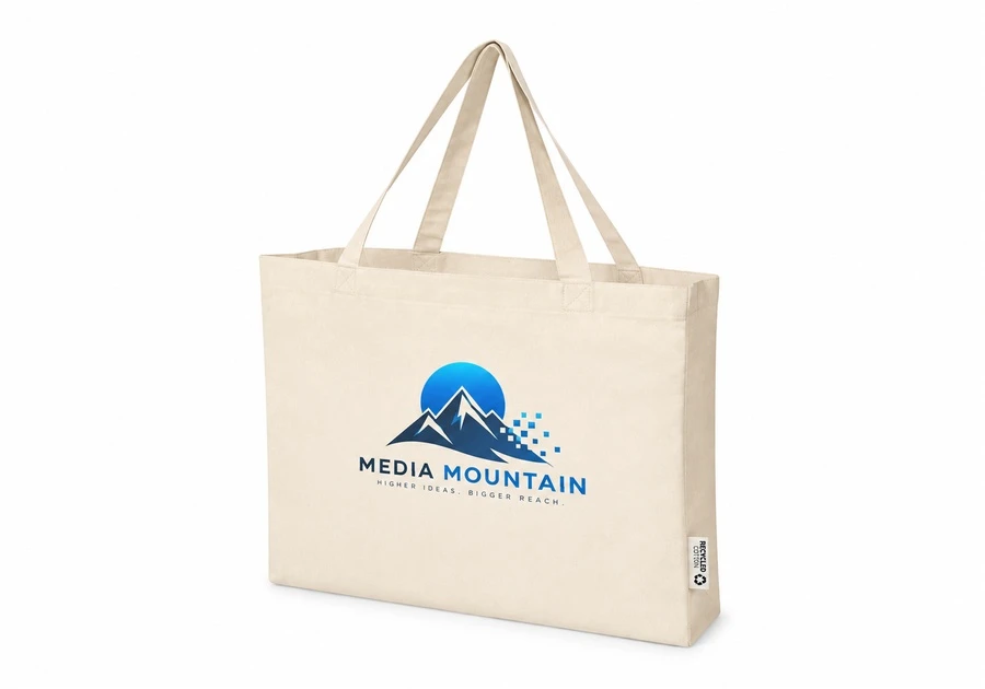 Sac cabas en coton recycle certifie GRS 220 gm2 Odessa grand CIM-UC82XWA4