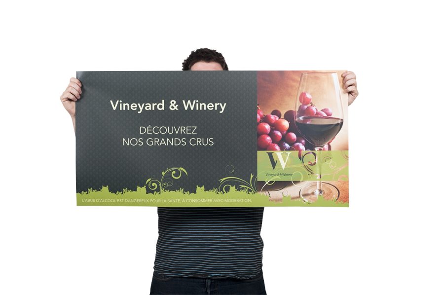 Póster de vino personalizado