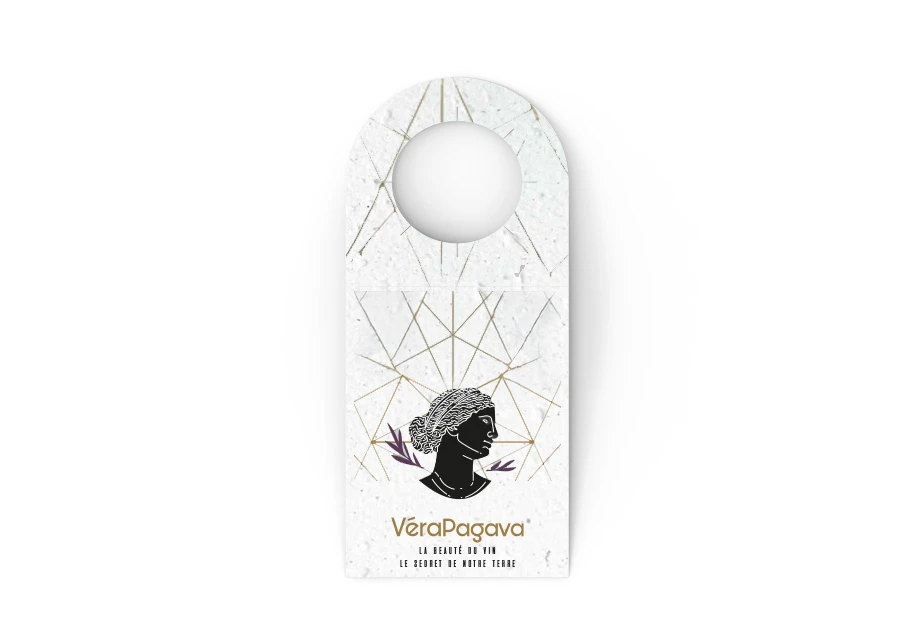 Collerette pour bouteille papier ensemencé
