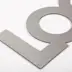 Lettre et logo aluminium or ou argent 3mm Argent Zoom