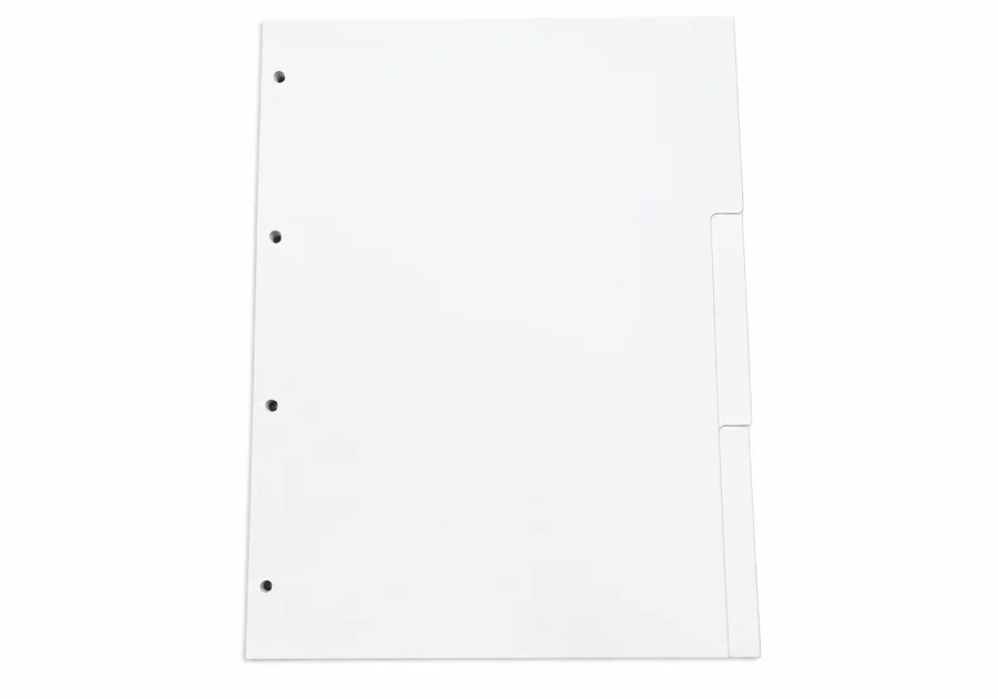 Intercalaire - Perforee - 3 formats - Blanc