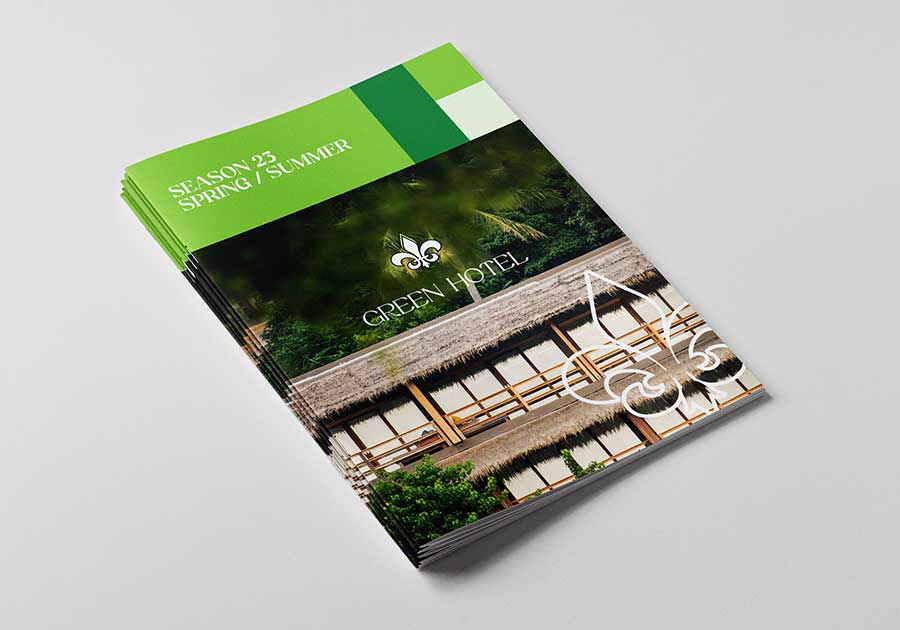 Brochure agrafée recyclée Format a4