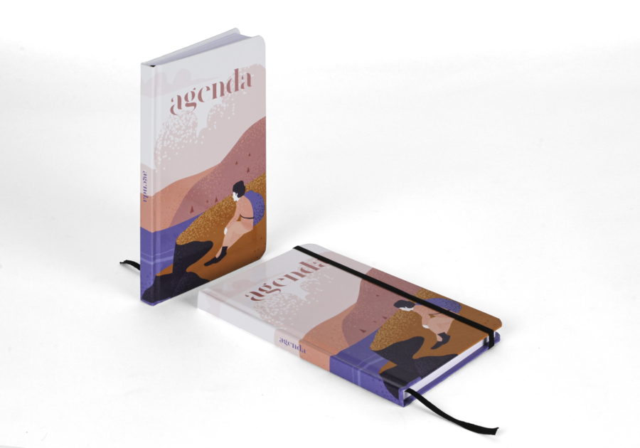 Agenda tapa dura - 11 x 28 cm
