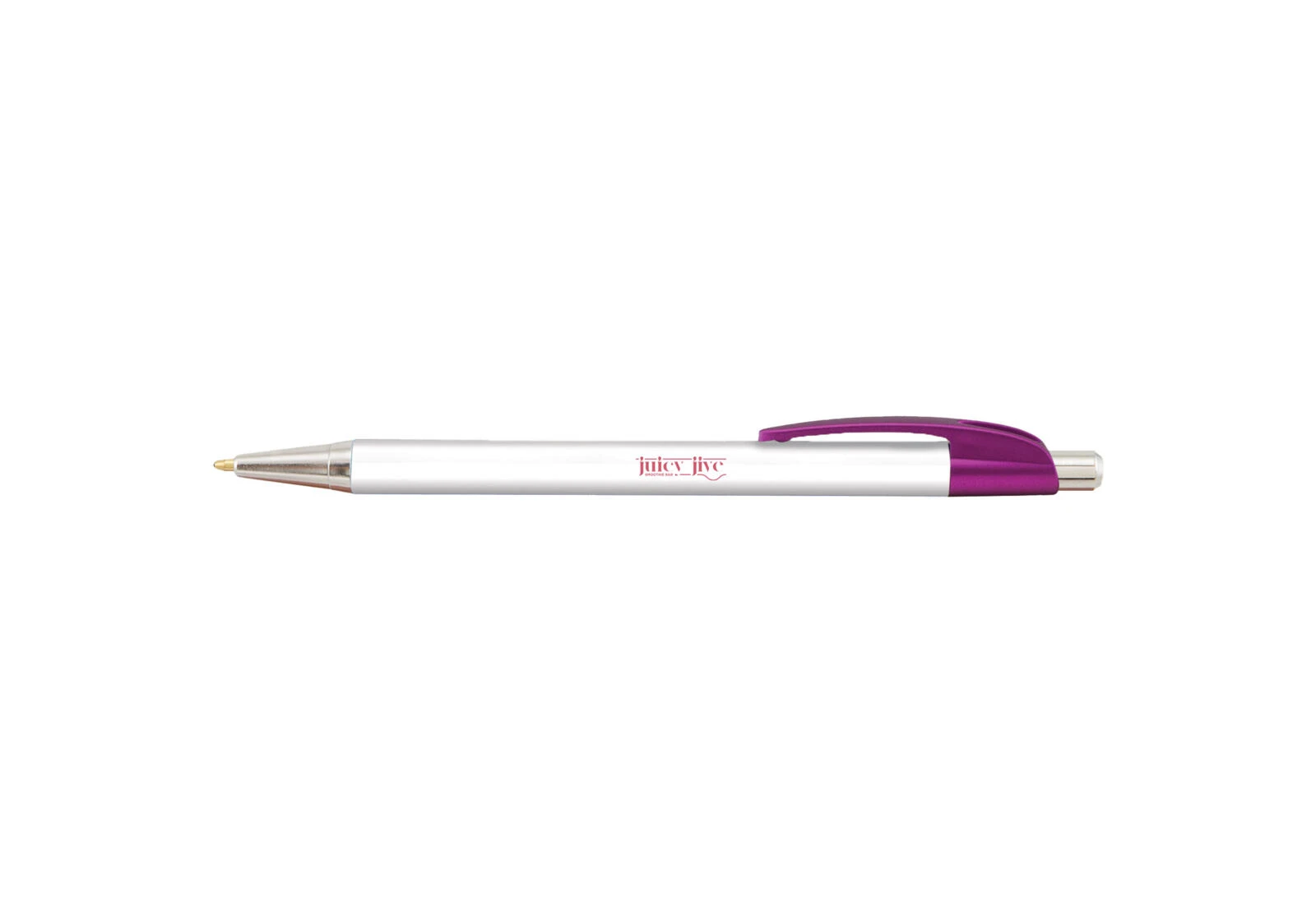 Stylo slim métallique Eli magenta
