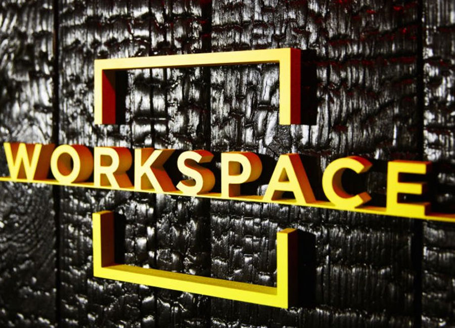 Letras 3D y logotipo en tinte PVC blanco