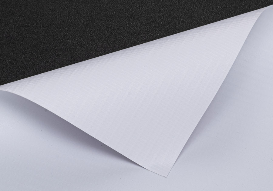 Lona laminada de PVC de 340 g con soporte de PVC mate 