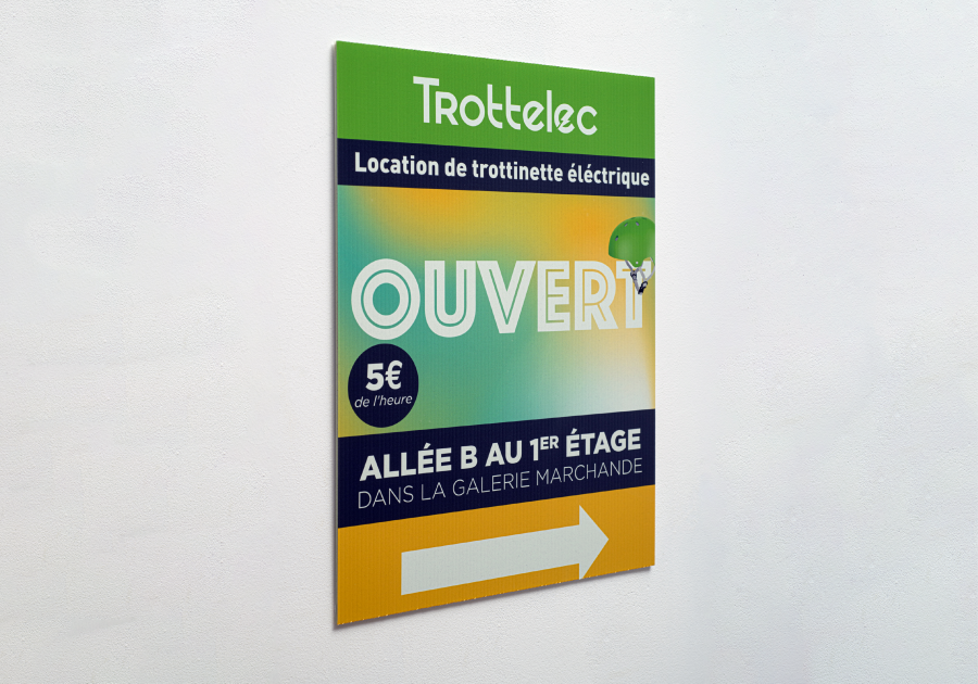Panel publicitario de reciclaje akylux