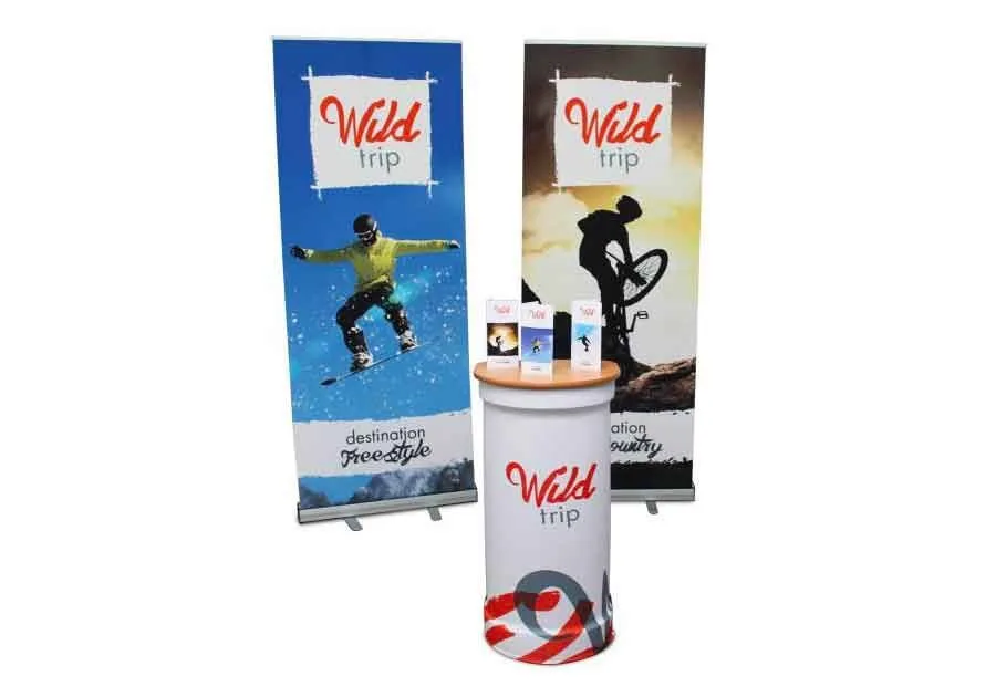 2 roll up comptoir valise