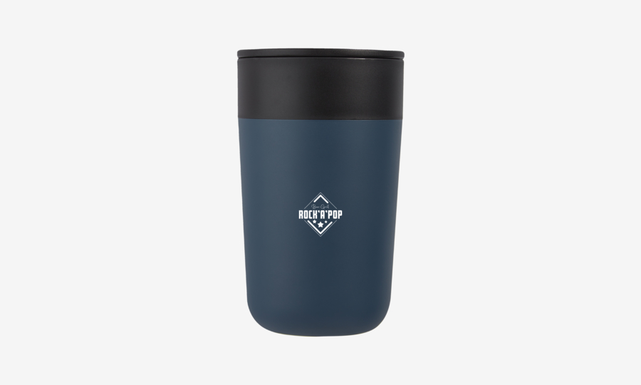 Taza reciclada de doble pared azul oscuro Nordia de 40 cl