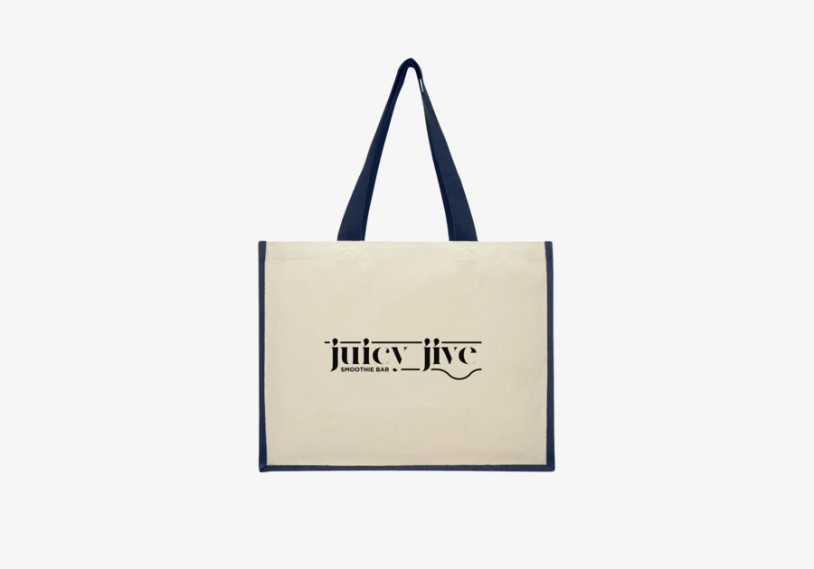 Sac en toile et jute 320 g/m² Varai 23L Marine