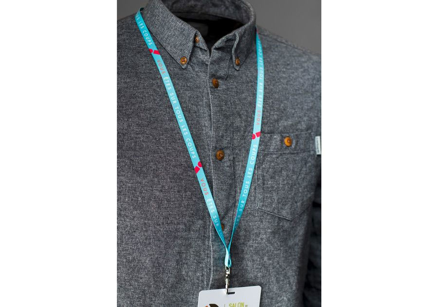 Tour de cou Lanyard 1 cm de large