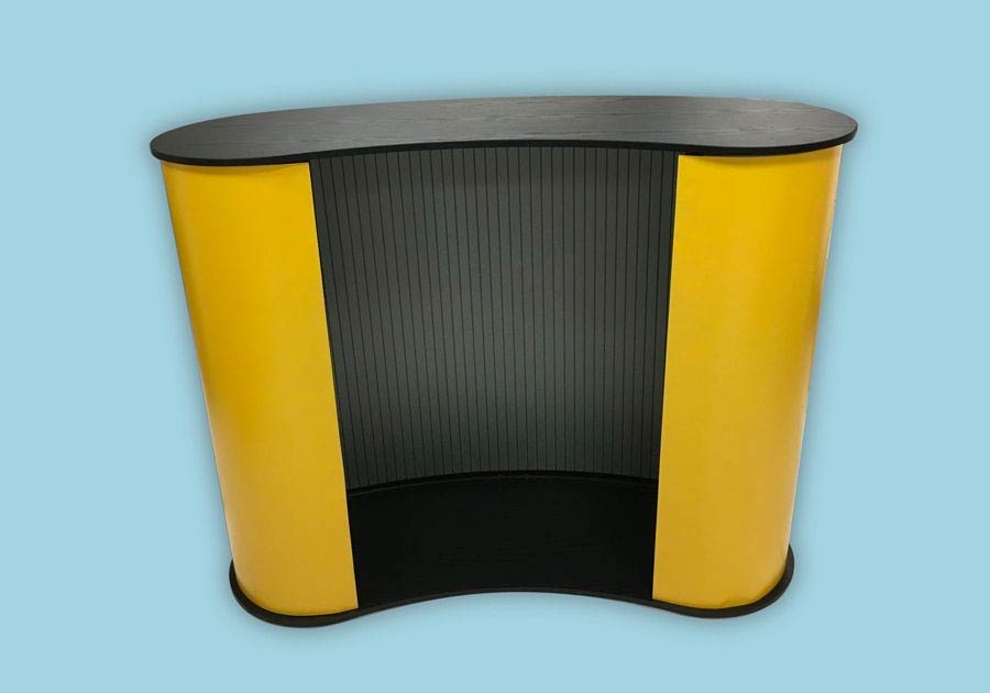 Mostrador curvo PVC
