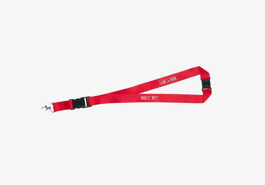 Lanyard con hebilla desmontable Yogi - Rojo