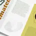 Folleto de acabados espéciales 2 hendidos 6 caras stamping en caliente y barniz selectivo 3D