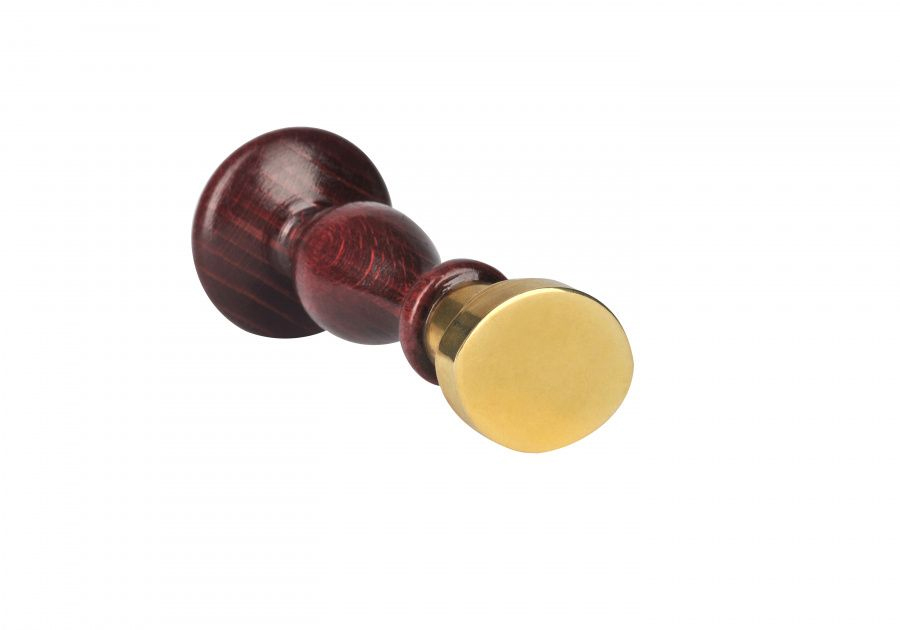 Sello de cera con forma ovalada