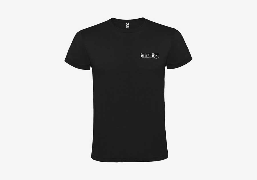 T-shirt unisexe manches courtes Atomic noir