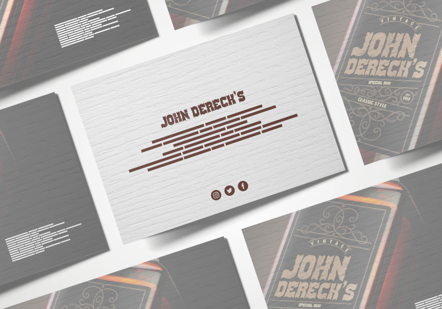 Tarjeta de invitación con textura de madera en papel A5