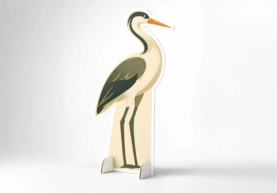 Totem carton alvéolaire silhouette