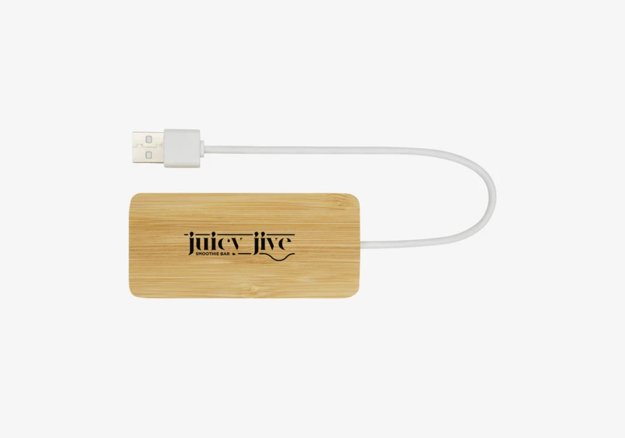 Hub USB en bambou Tapas