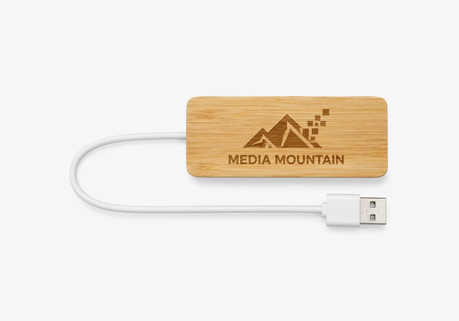 Hub USB de bambú Tapas