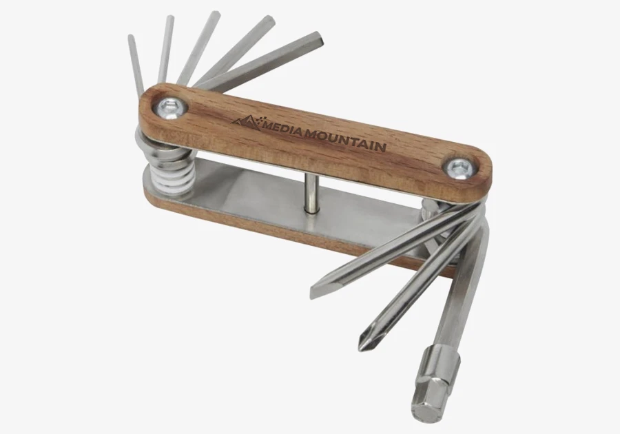 Outil 8 fonctions en bois pour vélo Fixie