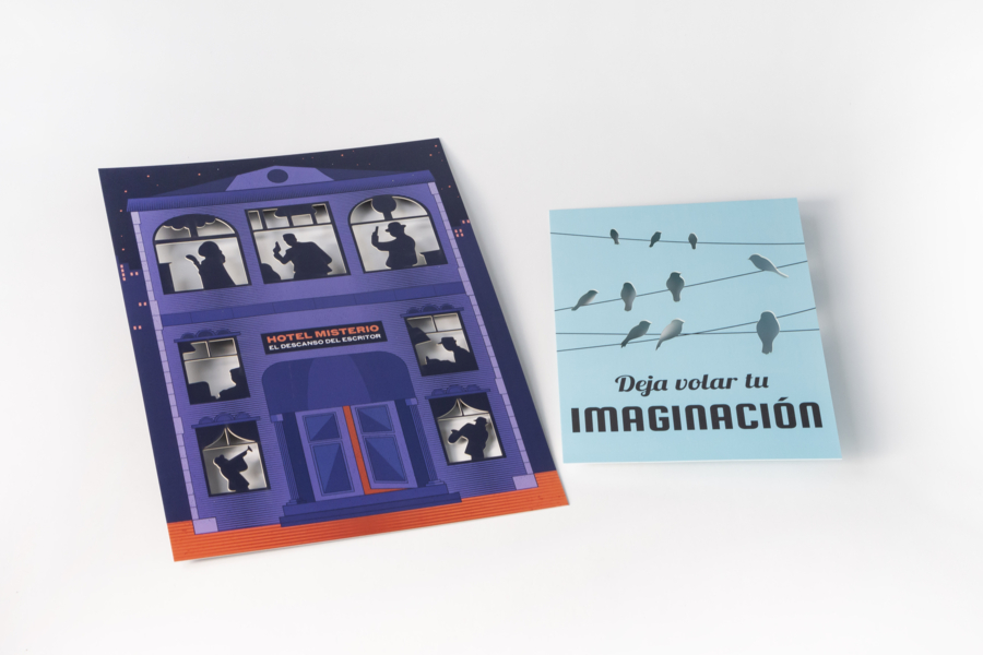 Tarjeta de visita cortada a láser con impresión en cuatro colores 2