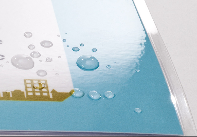 Affiche extérieure format sur mesure 200g papier photo satin blanc