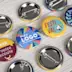 Badge rond en métal