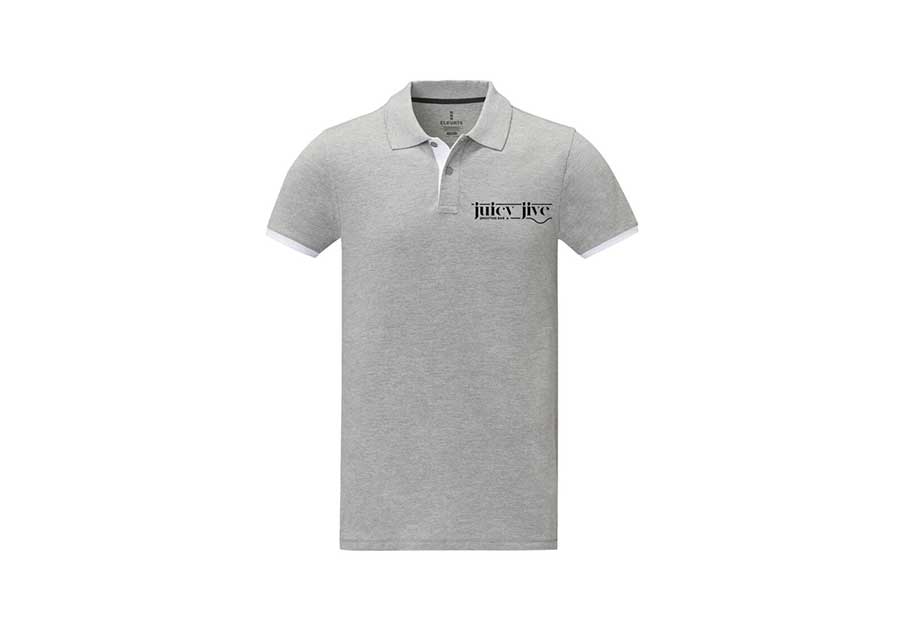 Polo bicolore homme manches courtes Morgan - Gris bruyère
