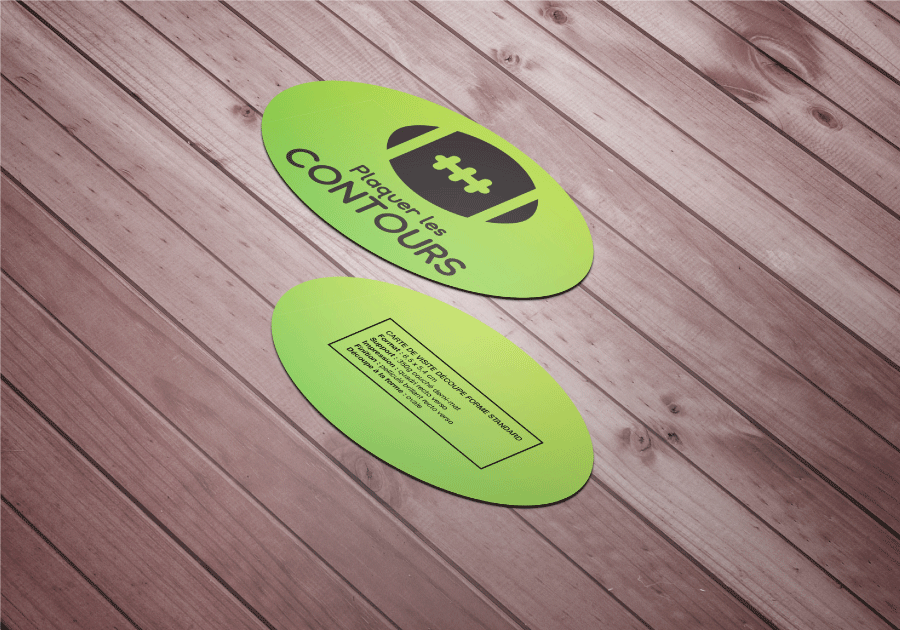 Folleto ovalado personalizado