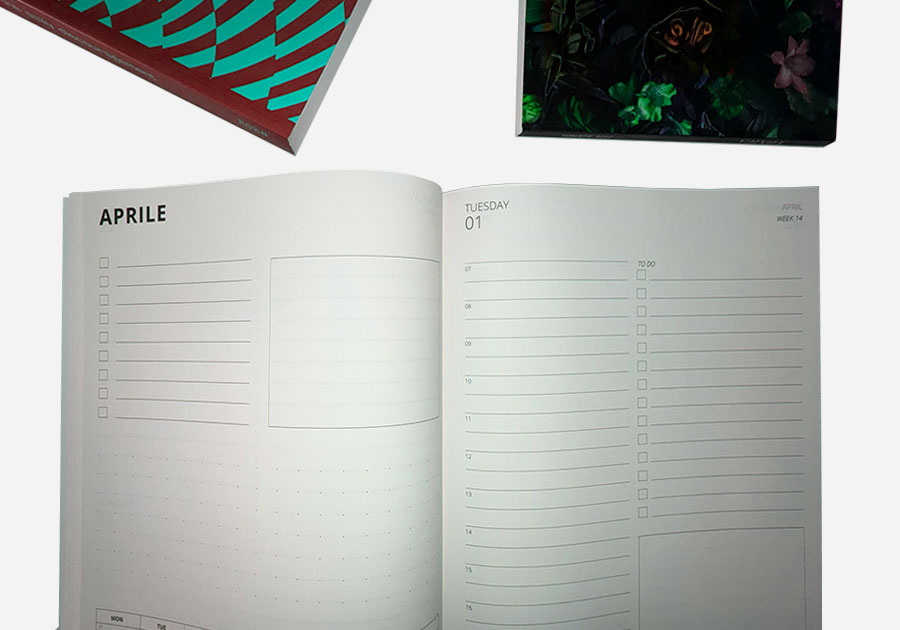 Agenda cosida - Interior semanal preimpreso
