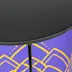 Comptoir rond PVC - Plateau noir