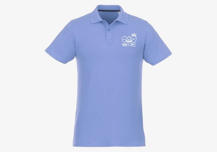 Polo manches courtes homme Helios bleu clair