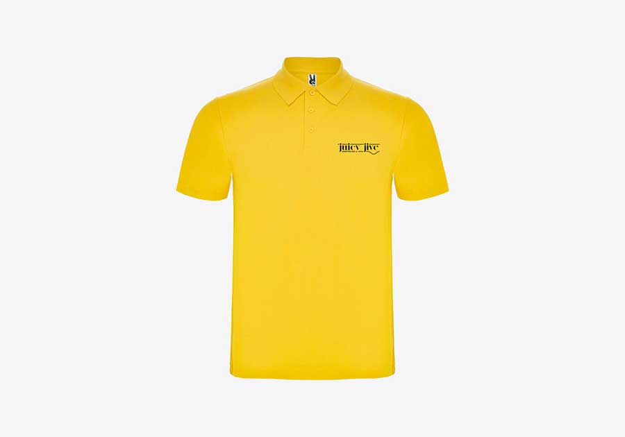 Polo-unisexe-manches-courtes-Austral-jaune