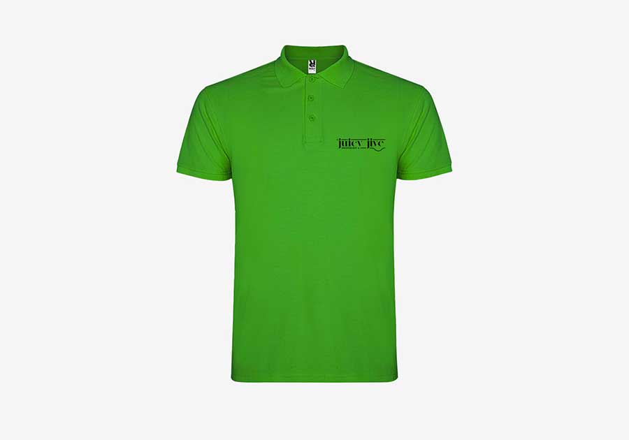 Polo-homme-manches-courtes-Star-vert-herbe