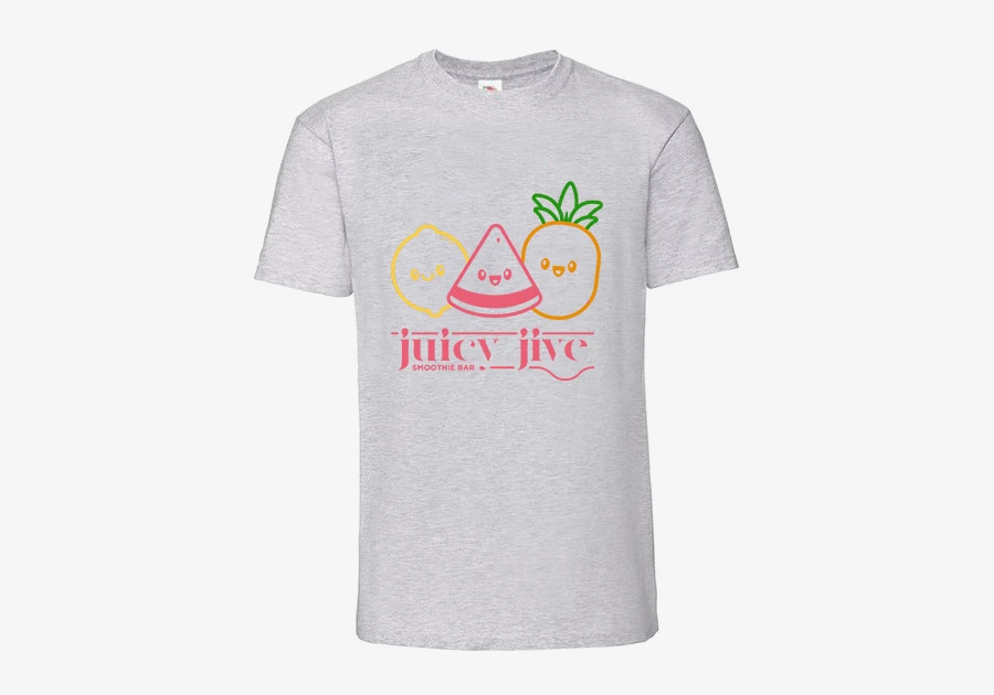 T-shirt Ringspun Premium Fruit of the Loom® cendre