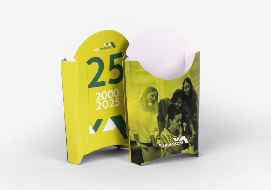 Estuche para papas fritas área de impresión grande