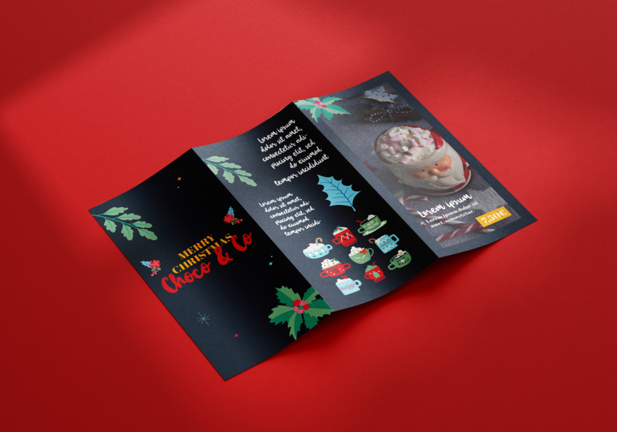 Folleto navideño tríptico de DL
