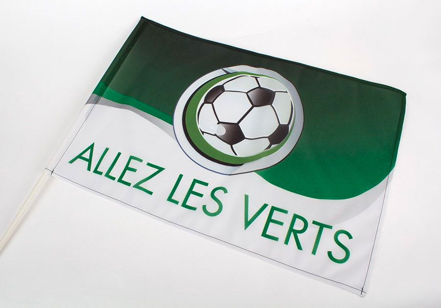 Impresión horizontal de la bandera de simpatizantes