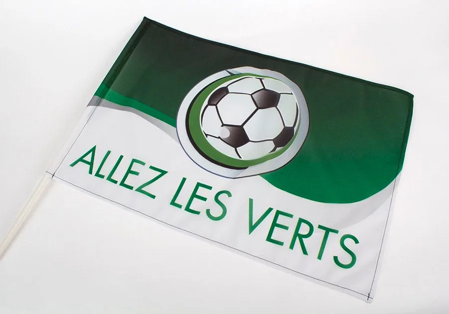 Drapeau de supporter impression en paysage