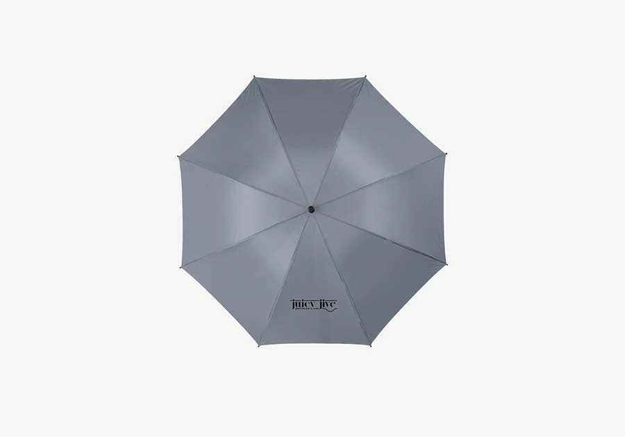 Parapluie de golf avec poignée Yfke EVA 30" gris 