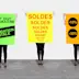 Affiche fluo jaune details